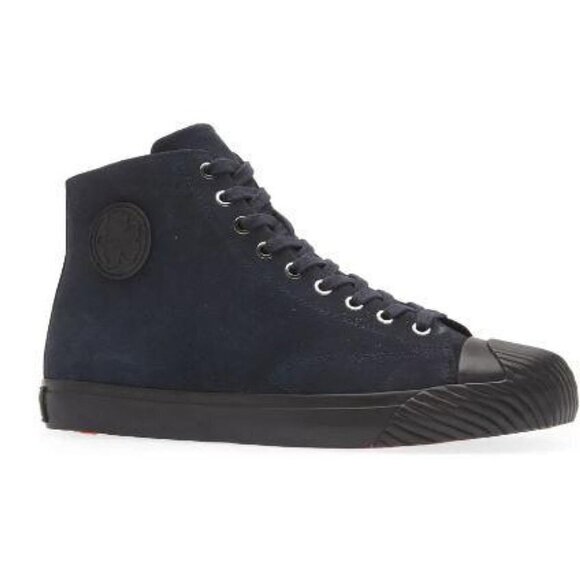 Ted Baker London Mens Navy Blue Suede High Top Lace Up Sneakers Sz 10 New - Picture 14 of 14